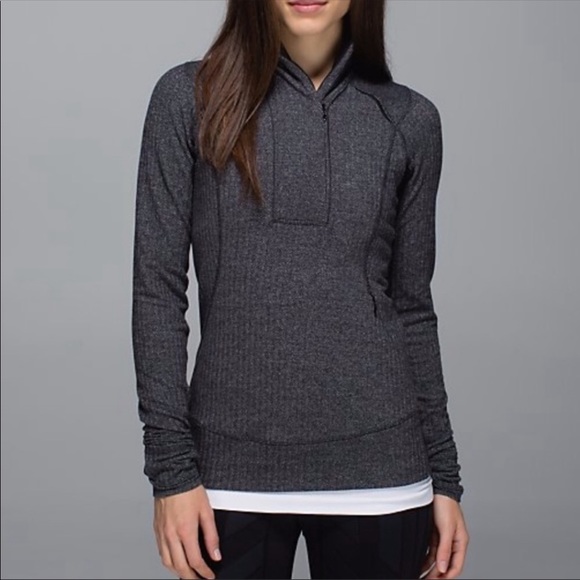 lululemon athletica Sweaters - LULULEMON THINK FAST Pullover Coco Pique Black